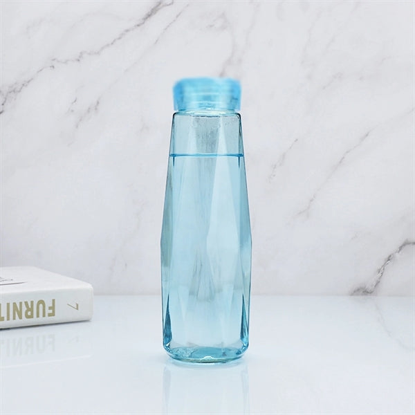 15 oz crystal diamond cup colorful glass