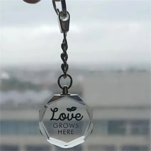 Crystal luminous keychain