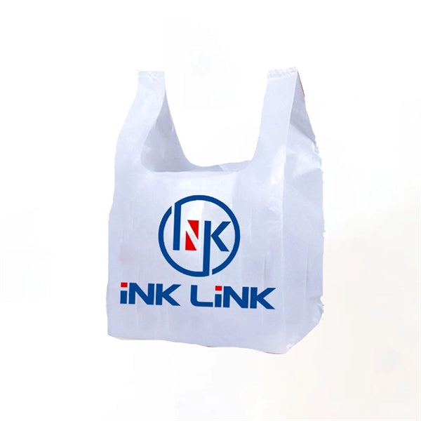 Economy T-shirt Style Plastic Shopping Tote Bag