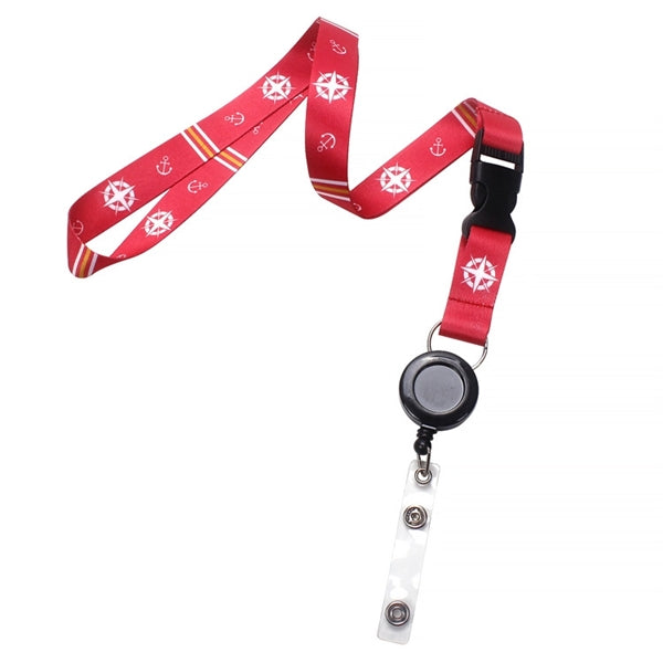 3/8" Silk Screen Lanyard/Badge Reel Combo