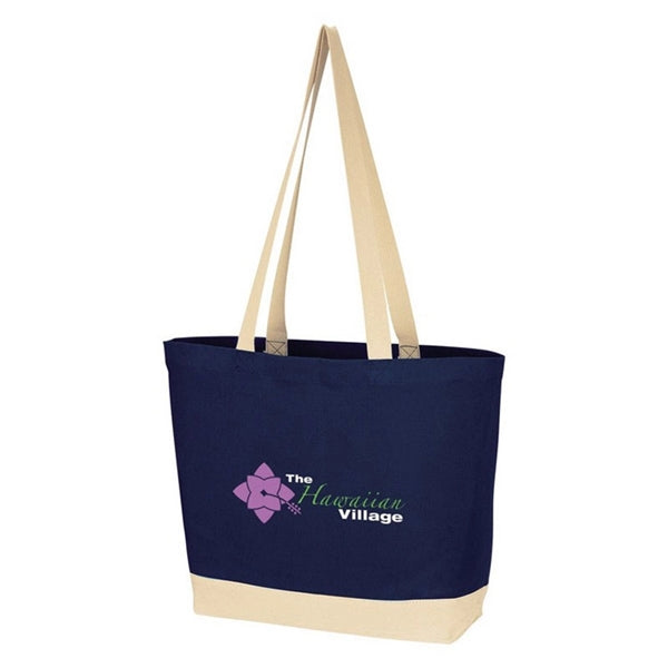 Two-tone Canvas Cotton Tote Bag