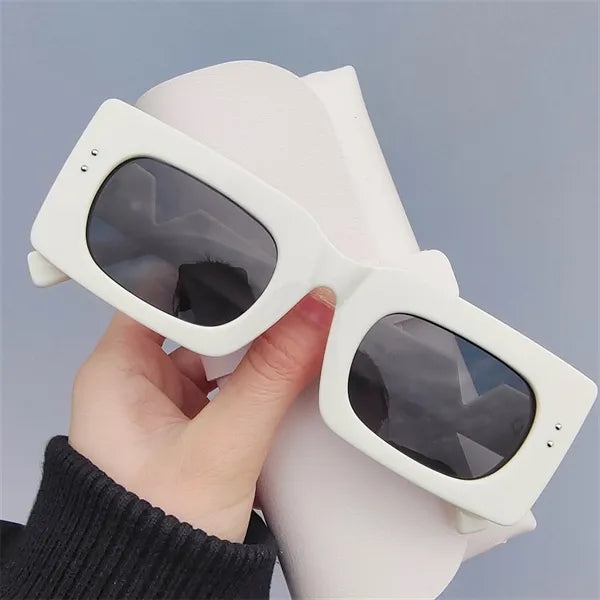 Rivet Sunglasses Small Narrow Square Frame Sunnies Shades