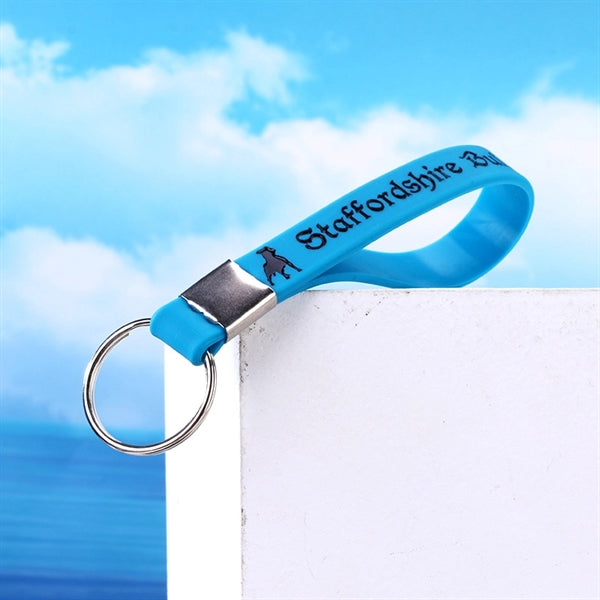 Silicone Bracelet Wristband Keychain