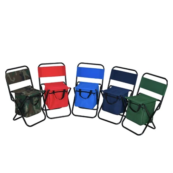 Portable Folding Chair With Storage Pouch
