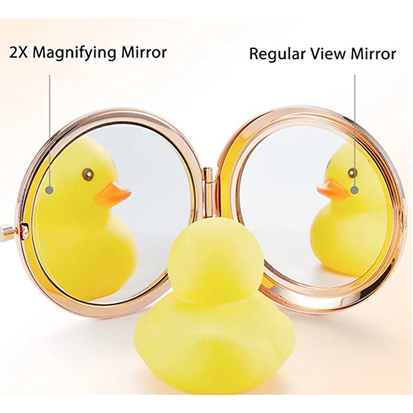 Portable Metal Round Makeup Mirror