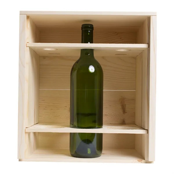 6-Bottle (2x3) Wood Wine Box