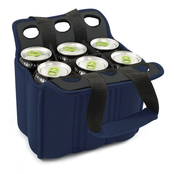 6 Pack Insulated Neoprene Beer Bottle Cooler Bag