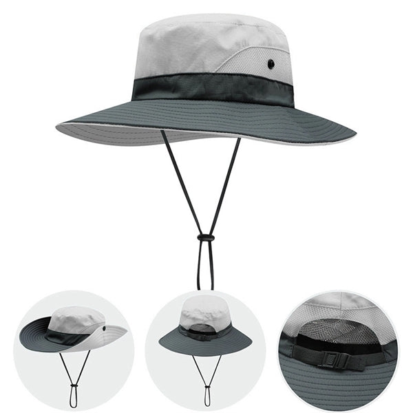Outdoor Sunshade Horsetail Hole Fisherman Hat