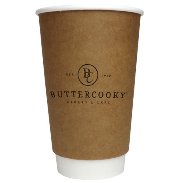 16 Oz Double Wall Disposable Coffeee Cups with Lids