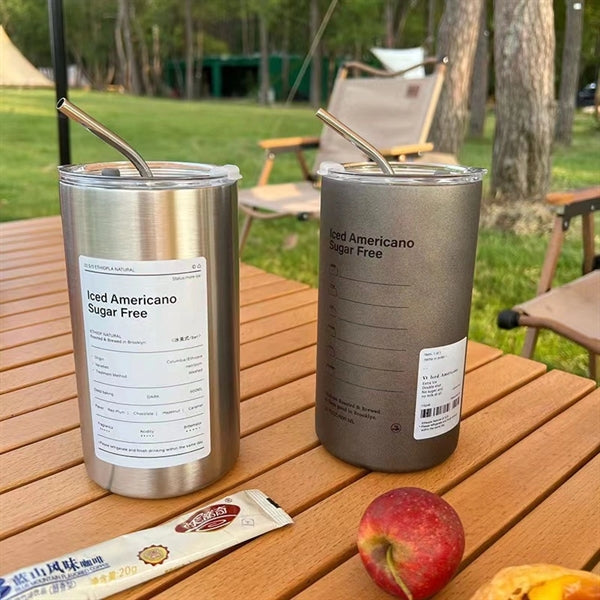 20oz Stainless Steel Straw Double Wall Vacuum-insulated Mug