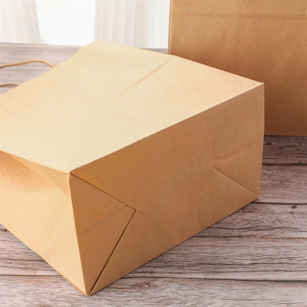 Small Brown Kraft Paper Gift Bag with Handles Bulk