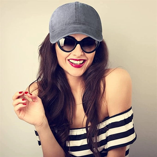 Cotton Adjustable Washed Twill Low Profile Baseball Cap Hat