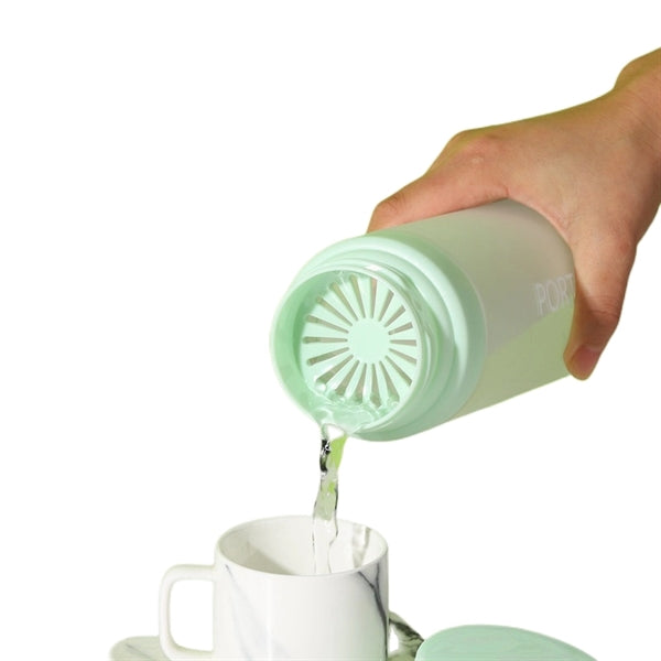 20/27 oz Clear Sports Plastic Water Bottle With Tea Strainer