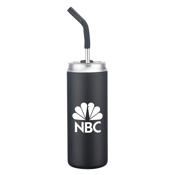 20 oz Stainless Steel Tumbler with Silicone Straw