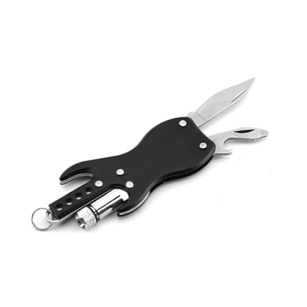 Guitar Shape Knife With Flashlight And Opener