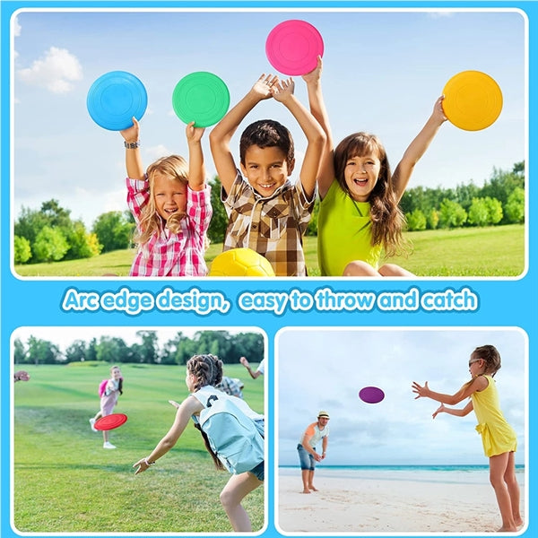 7 Inch Silicone Pet Flying Discs Disk Flyer