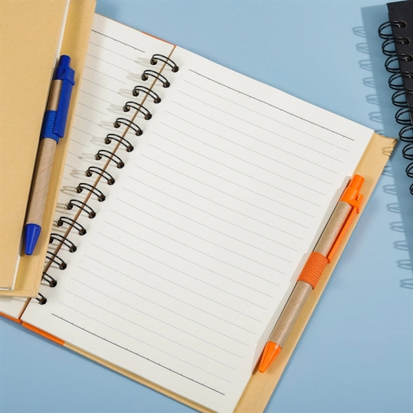 Eco Spiral Notebook w/Pen
