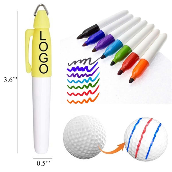 Mini Golf Ball Marker Line Drawing Pens