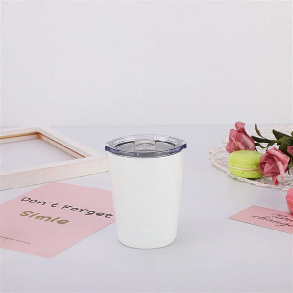 8OZ Coffee Tumbler Stainless Steel Kids Milk Mug With Lid