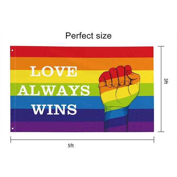 LGBT Rainbow Flag 3' x 5' Gay Pride Banner