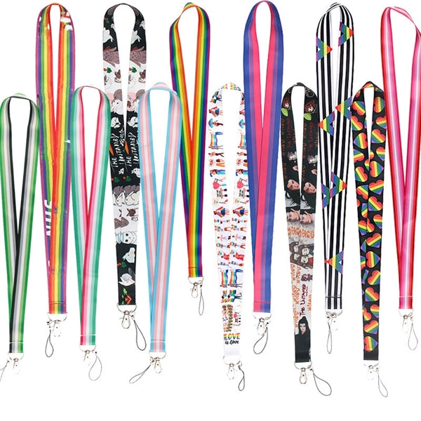 LGBT Progress Pride Flag Rainbow Lanyard