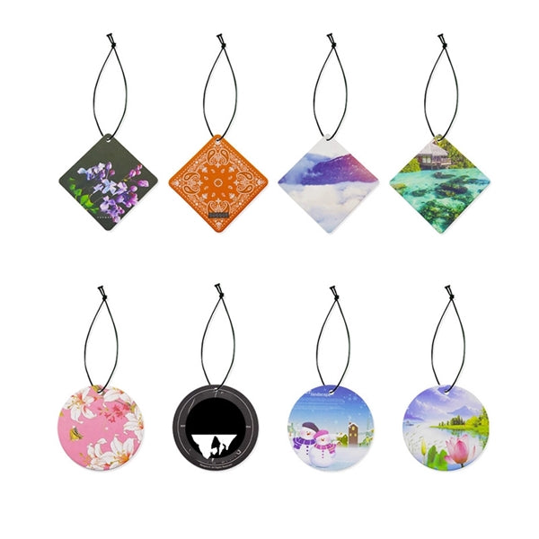 Car Air Freshener Hanging Incense Chips Full Color Imprint