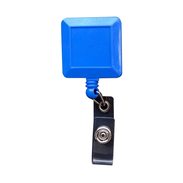 Square Plastic Reel Retractable Badge Holder