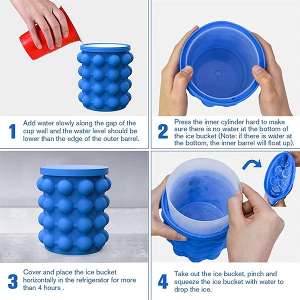 2 in 1 Silicone Ice Bucket