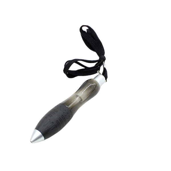 Short And Fat Ballpoint Pen With Hanging Rope Button