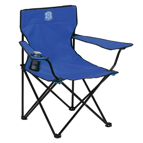 Portable Folding Chair w/ Cup Holder& Carry Bag,Holds 225lbs