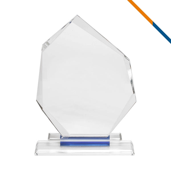 Rach Slanted Heptagon Glass Trophies