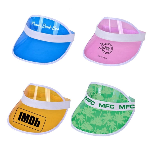 Candy Color Rainbow Sun Visors