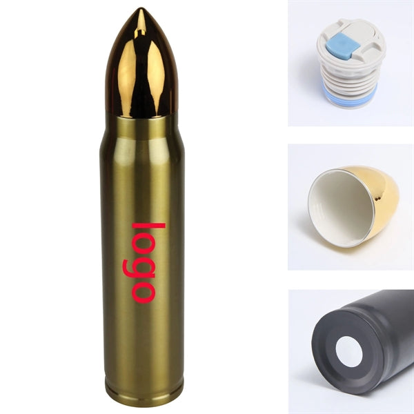 16.91 Oz Unique Bullet Pressed Workout Tumbler With Lid