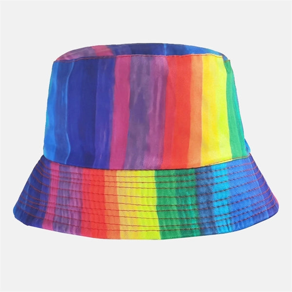 Rainbow Bucket Fisherman Hats Fashion Gay Pride Sun Cap