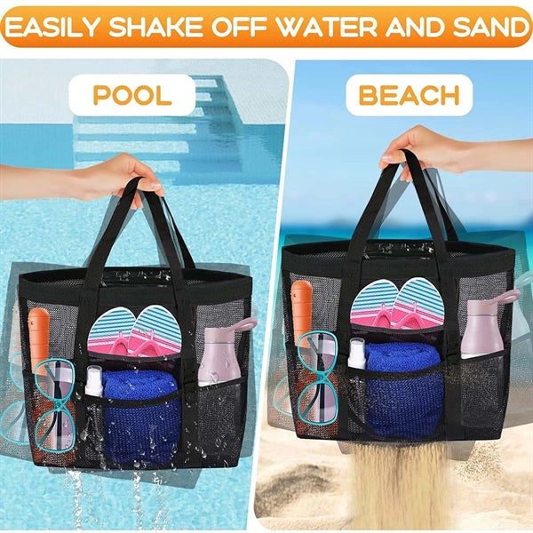 Large Tote Mesh Beach Bag