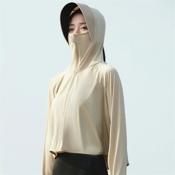 Sun Protection Jacket Hoodie Cooling Shirt with Face Mask