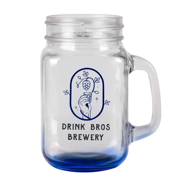 16 oz. Sunny Day Mason Jar (2 Color Imprint)