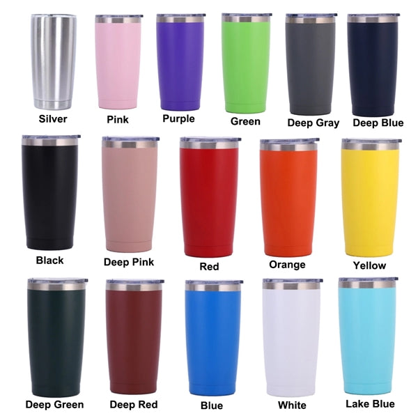 20 Oz. Double Wall Vacuum Stainless Steel Insulated Tumbler