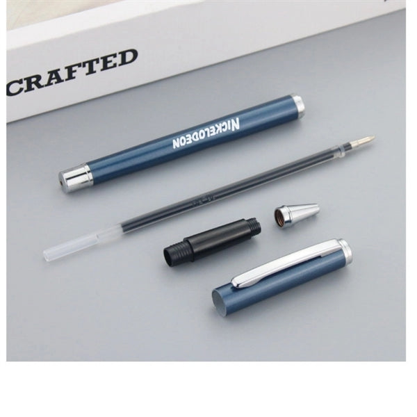 Colorful Signature Gel Black Ink Metal Ballpoint Pen