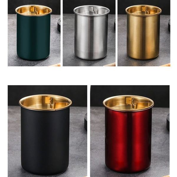 Car Mounted Stainless Steel Funnel Ashtray