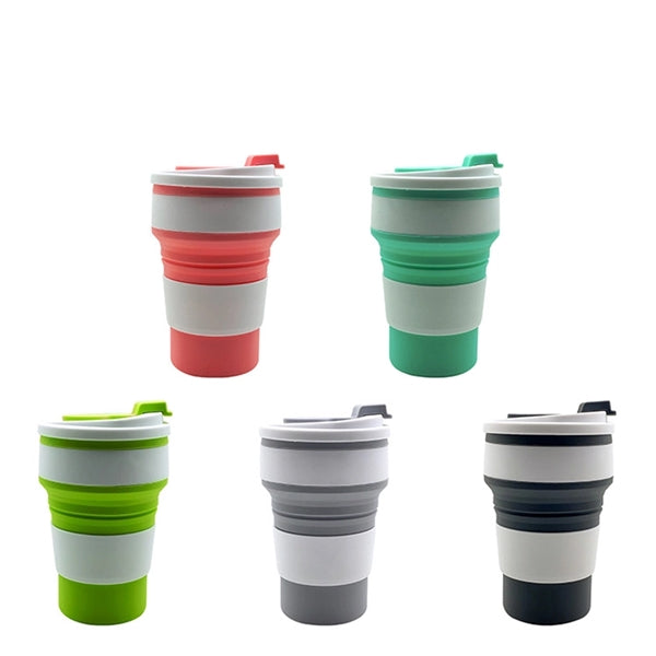 12oz Silicone Collapsible Travel Cup Foldable Camping Bottle
