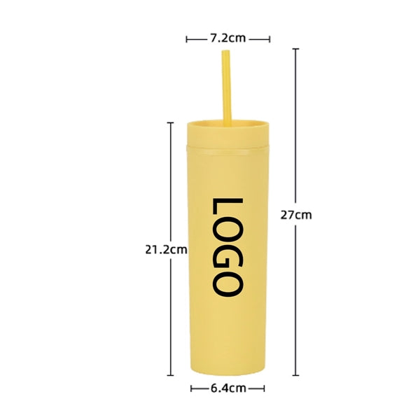 16OZ Sports Tumbler With Straw