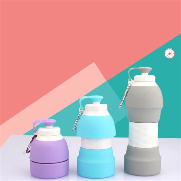 19oz Silicone Collapsible Water Bottles Portable Kettle