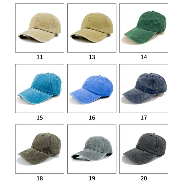 Vintage Cotton Hat Washed Adjustable Baseball Caps