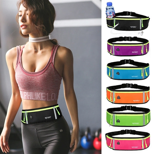 Polyester Hands-Free Waist Bag Handy Travel Fanny Pack Pouch