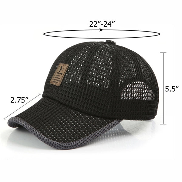 Lightweight Baseball Cap Breathable Mesh Hat