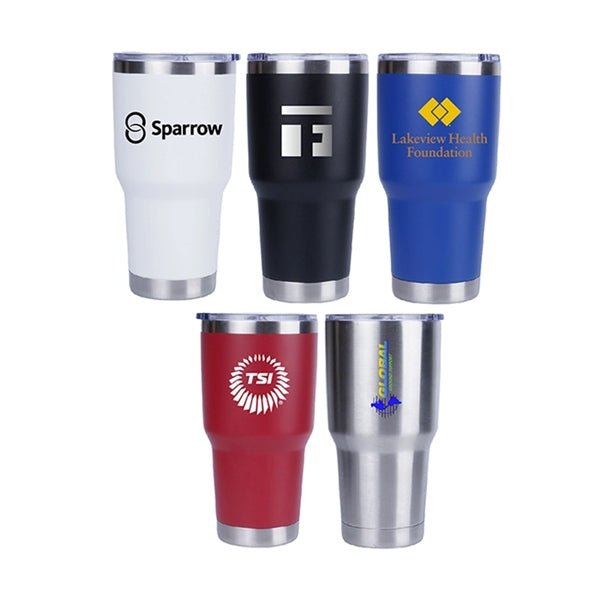 Double Wall Stainless Steel Travel Tumbler, 30 oz.