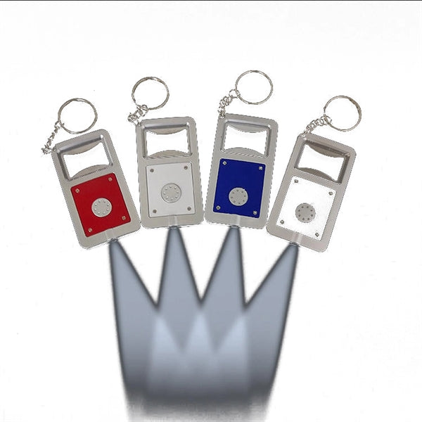 Bottle Opener Keychain with LED Light