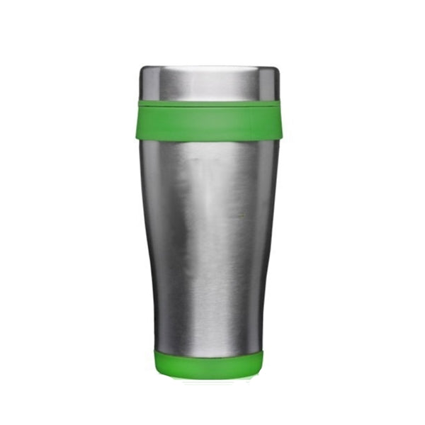 Stainless Steel Tumbler with Plastic Lid, 16 oz.