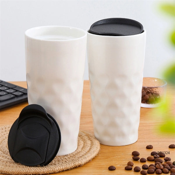Ceramic Travel Mug With Lid
